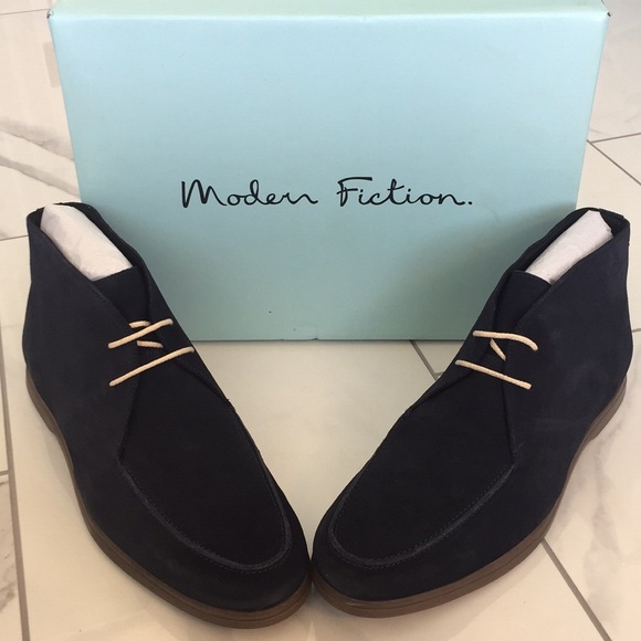 NEW ⭐️ Modern Fiction Men’s Blue Suede Boot - Picture 5 of 8